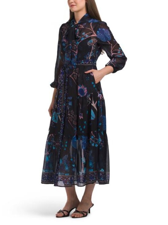 Nancy Yang Dresses & Skirts - NANCY YANG Long Sleeve Maxi Dress